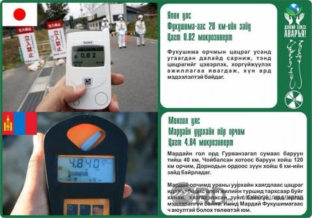 Мардайн ураны цацраг фукушимагаас 6 дахин их байна