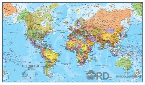 Дэлхийн газрын зургийг улс орон бүр өөр өөрөөр зурдаг.