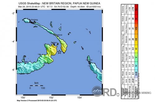  Фафа Нью Гуинеад (Papa New Guinea) цунами-н аюултай хүчтэй чичрэлт болжээ
