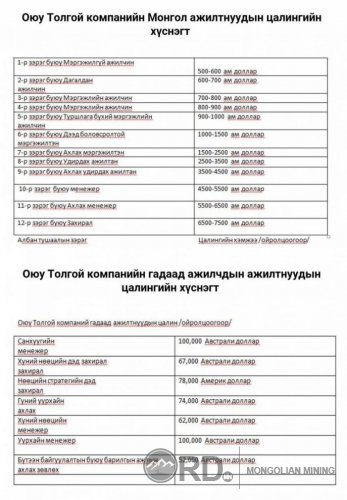 “Оюу Толгой”-н Монгол, гадаад ажилчдын цалингийн ялгаа